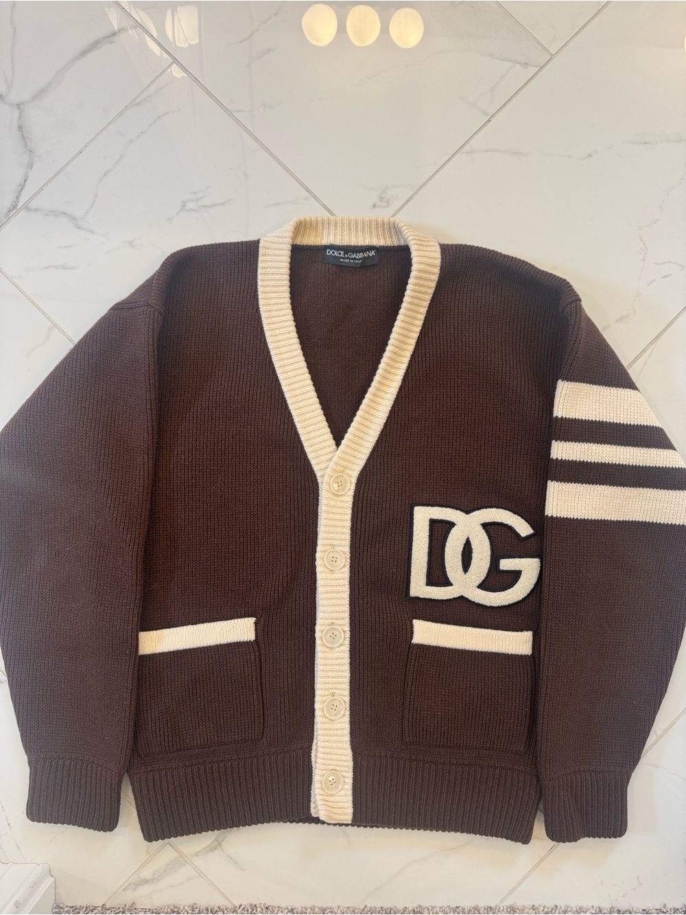 Dolce & Gabbana DG Logo Cardigan Sweater M/L